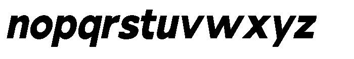 Nacht Grotesk Extra Bold Condensed Slanted Font LOWERCASE