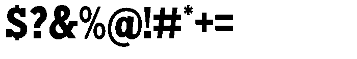 Nacht Grotesk Extra Bold Condensed Font OTHER CHARS
