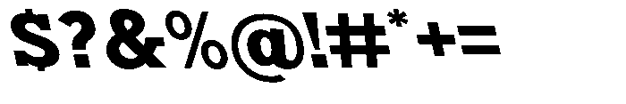 Nacht Grotesk Extra Bold Expanded Reverse Font OTHER CHARS