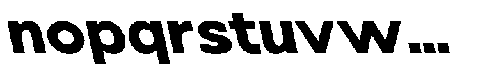 Nacht Grotesk Extra Bold Expanded Reverse Font LOWERCASE