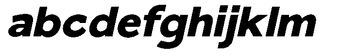 Nacht Grotesk Extra Bold Expanded Slanted FONT