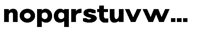 Nacht Grotesk Extra Bold Expanded Font LOWERCASE