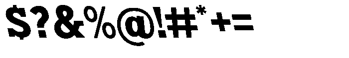 Nacht Grotesk Extra Bold Reverse Font OTHER CHARS