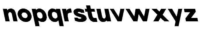 Nacht Grotesk Extra Bold Reverse Font LOWERCASE