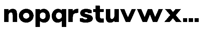 Nacht Grotesk Extra Bold Semi Expanded Font LOWERCASE