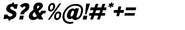 Nacht Grotesk Extra Bold Slanted Font OTHER CHARS