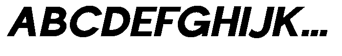 Nacht Grotesk Extra Bold Slanted Font UPPERCASE