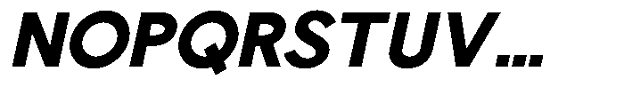 Nacht Grotesk Extra Bold Slanted Font UPPERCASE