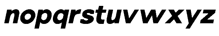Nacht Grotesk Extra Bold Slanted Font LOWERCASE