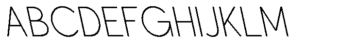 Nacht Grotesk Extra Light Condensed Reverse Font UPPERCASE