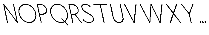 Nacht Grotesk Extra Light Condensed Reverse Font UPPERCASE