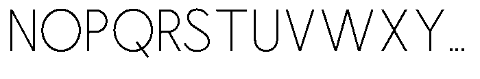 Nacht Grotesk Extra Light Condensed Font UPPERCASE