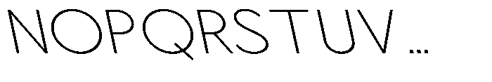 Nacht Grotesk Extra Light Expanded Reverse Font UPPERCASE