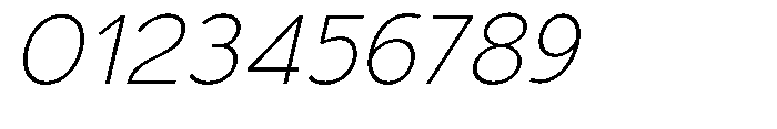 Nacht Grotesk Extra Light Expanded Slanted Font OTHER CHARS