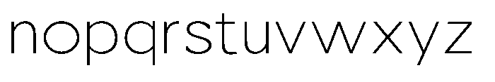 Nacht Grotesk Extra Light Expanded Font LOWERCASE
