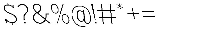 Nacht Grotesk Extra Light Reverse Font OTHER CHARS