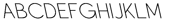 Nacht Grotesk Extra Light Reverse Font UPPERCASE