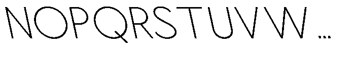 Nacht Grotesk Extra Light Reverse Font UPPERCASE