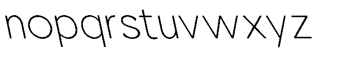 Nacht Grotesk Extra Light Reverse Font LOWERCASE