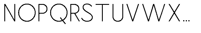 Nacht Grotesk Extra Light Semi Condensed Font UPPERCASE