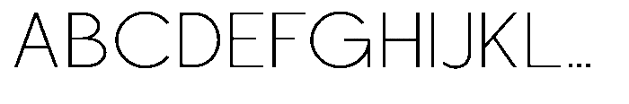 Nacht Grotesk Extra Light Semi Expanded Font UPPERCASE