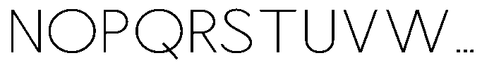 Nacht Grotesk Extra Light Semi Expanded Font UPPERCASE