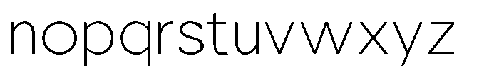 Nacht Grotesk Extra Light Semi Expanded Font LOWERCASE