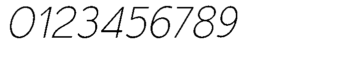 Nacht Grotesk Extra Light Slanted Font OTHER CHARS