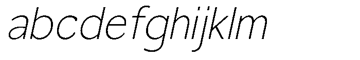 Nacht Grotesk Extra Light Slanted FONT