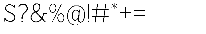 Nacht Grotesk Extra Light Font OTHER CHARS