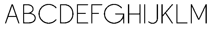 Nacht Grotesk Extra Light Font UPPERCASE