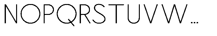 Nacht Grotesk Extra Light Font UPPERCASE