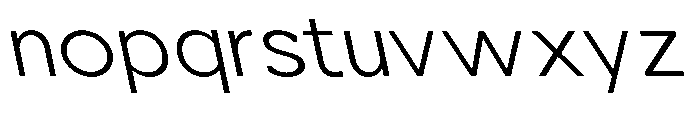 Nacht Grotesk Light Expanded Reverse Font LOWERCASE