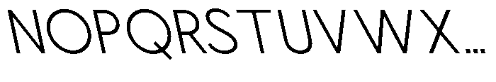 Nacht Grotesk Light Semi Condensed Reverse Font UPPERCASE