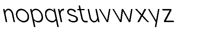 Nacht Grotesk Light Semi Condensed Reverse Font LOWERCASE