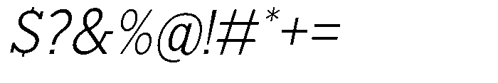 Nacht Grotesk Light Semi Condensed Slanted Font OTHER CHARS