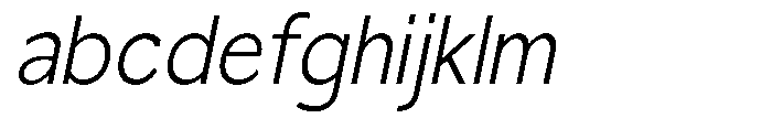 Nacht Grotesk Light Semi Condensed Slanted FONT