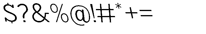 Nacht Grotesk Light Semi Expanded Reverse Font OTHER CHARS