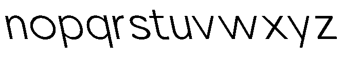 Nacht Grotesk Light Semi Expanded Reverse Font LOWERCASE