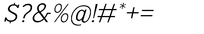 Nacht Grotesk Light Semi Expanded Slanted Font OTHER CHARS