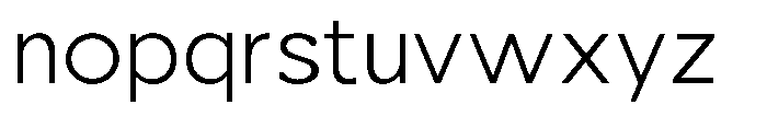 Nacht Grotesk Light Semi Expanded Font LOWERCASE