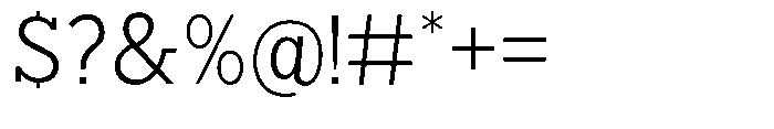 Nacht Grotesk Light Font OTHER CHARS
