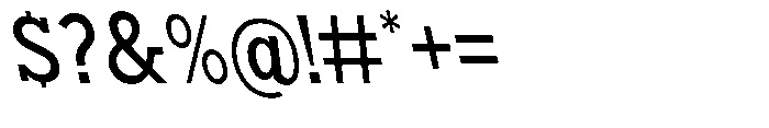 Nacht Grotesk Medium Condensed Reverse Font OTHER CHARS