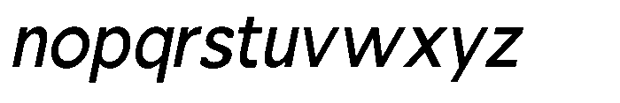 Nacht Grotesk Medium Condensed Slanted Font LOWERCASE