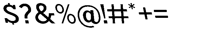 Nacht Grotesk Medium Expanded Reverse Font OTHER CHARS
