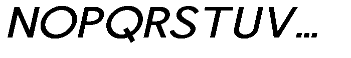 Nacht Grotesk Medium Expanded Slanted Font UPPERCASE