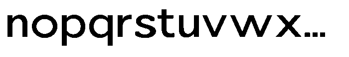 Nacht Grotesk Medium Expanded Font LOWERCASE