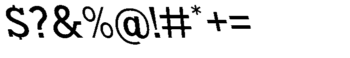 Nacht Grotesk Medium Reverse Font OTHER CHARS