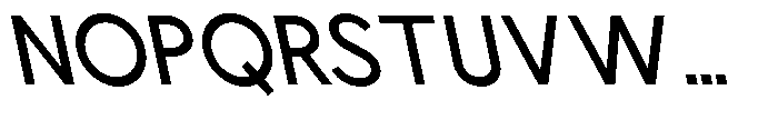 Nacht Grotesk Medium Semi Condensed Reverse Font UPPERCASE