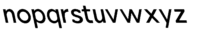 Nacht Grotesk Medium Semi Condensed Reverse Font LOWERCASE